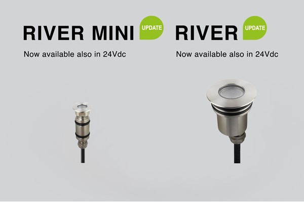 River Mini und River jetzt auch in 24Vdc erhältlich