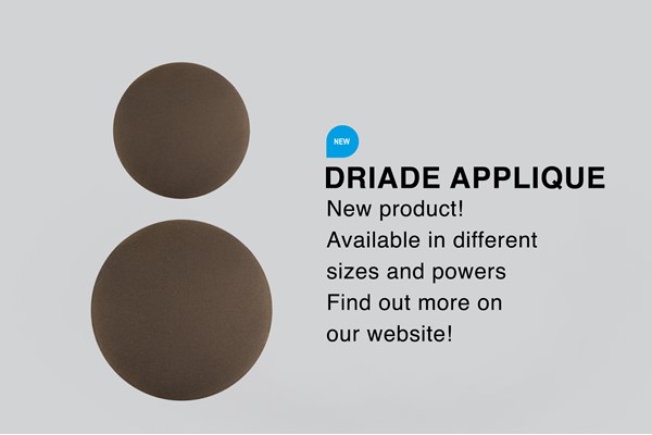 Nuevo Driade Applique! Disponible en diferentes tamaños y potencias.